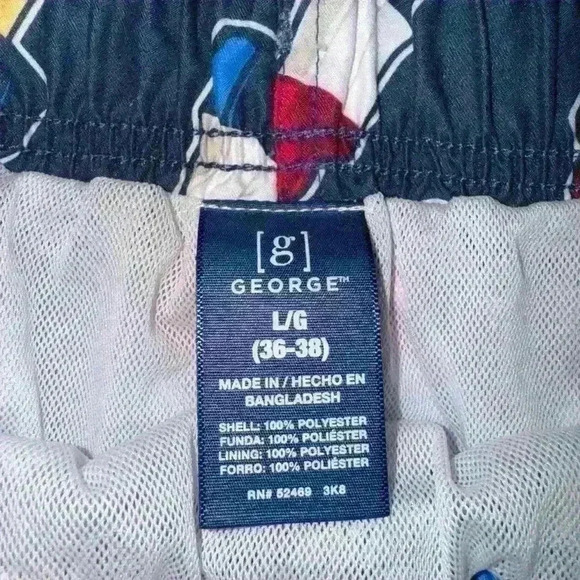 Men's Bomb Pop Theme Swim Trunks Size L/G (36-38) - Picture 3 of 7